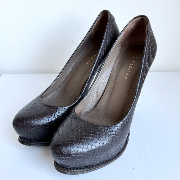 6 TERGAN Pumps Career Shoes Platform Stilettos High Heels - Picture 2 of 14